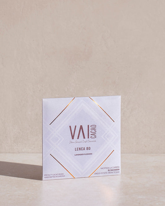 Cioccolato 80% · Lenca, El Salvador + Fiori di Lavanda di Sardegna