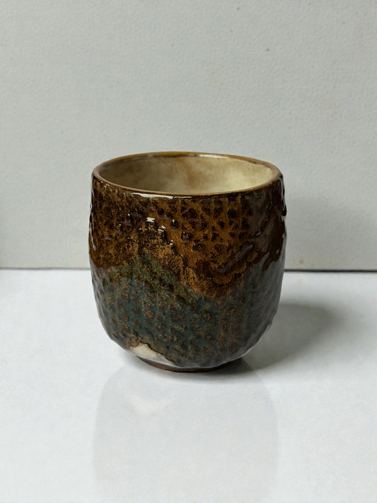 Tazza in Ceramica Fatta a Mano per Rituale del Cacao