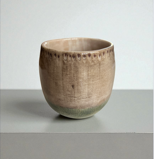 Tazza in Ceramica Fatta a Mano per Rituale del Cacao