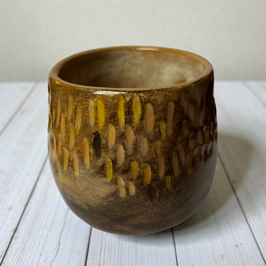 Tazza in Ceramica Fatta a Mano per Rituale del Cacao